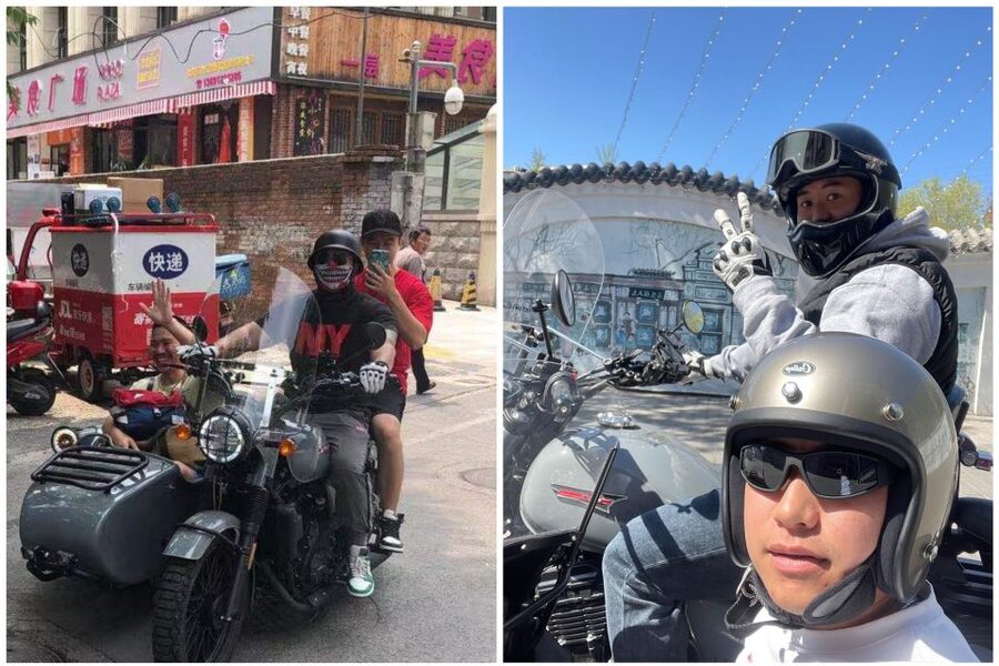 Beijing: 4 hours Discover City by Sidecar - A quiet temple stop at Miaoying Temple