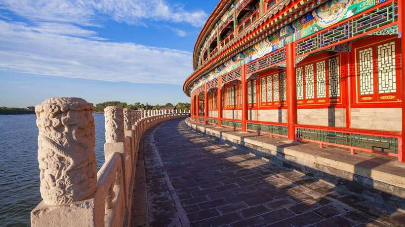 Beijing: Beihai Park Entry Ticket & English PDF Guidebook - Following the suggested route through the gardens