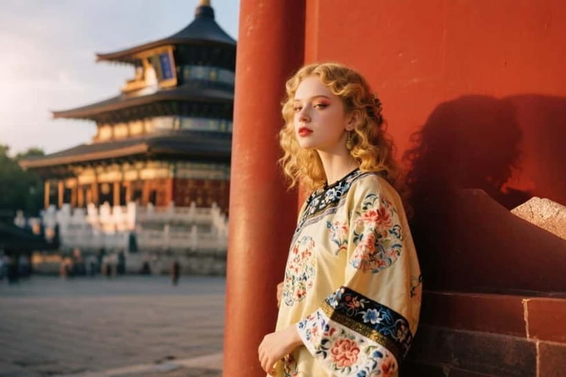 Beijing: Temple of Heaven Hanfu Photography with Ticket - Professional portraits at Wanshou Pavilion