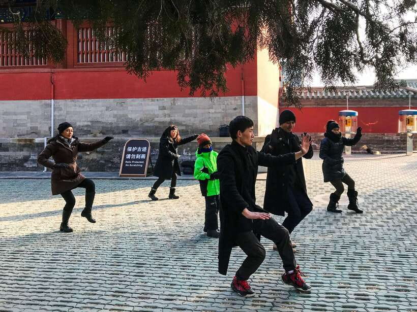 Beijing: Temple Of Heaven+Tai Chi Class+Tea Ceremony - Starting with Tai Chi among Beijing’s morning exercisers