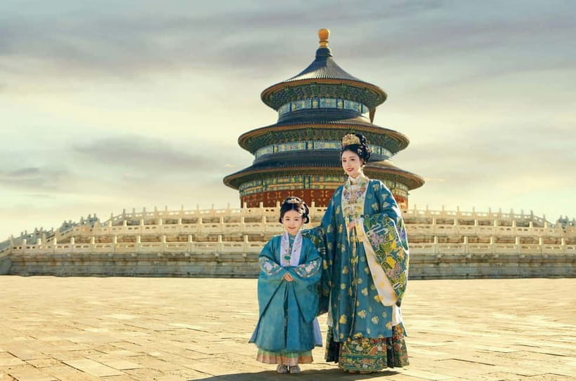 Beijing Traditional Hanfu Experience & Photoshoot for Groups - Choosing a Hanfu costume and getting ready