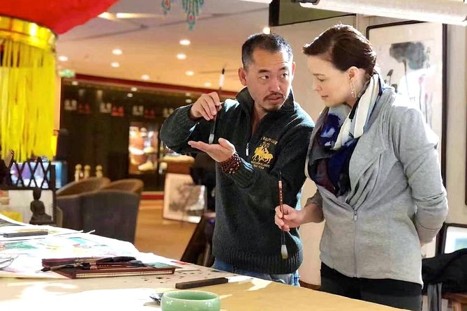 Beijing Wangfujing Calligraphy Class by Forbidden City - Practicing Characters Such as 福