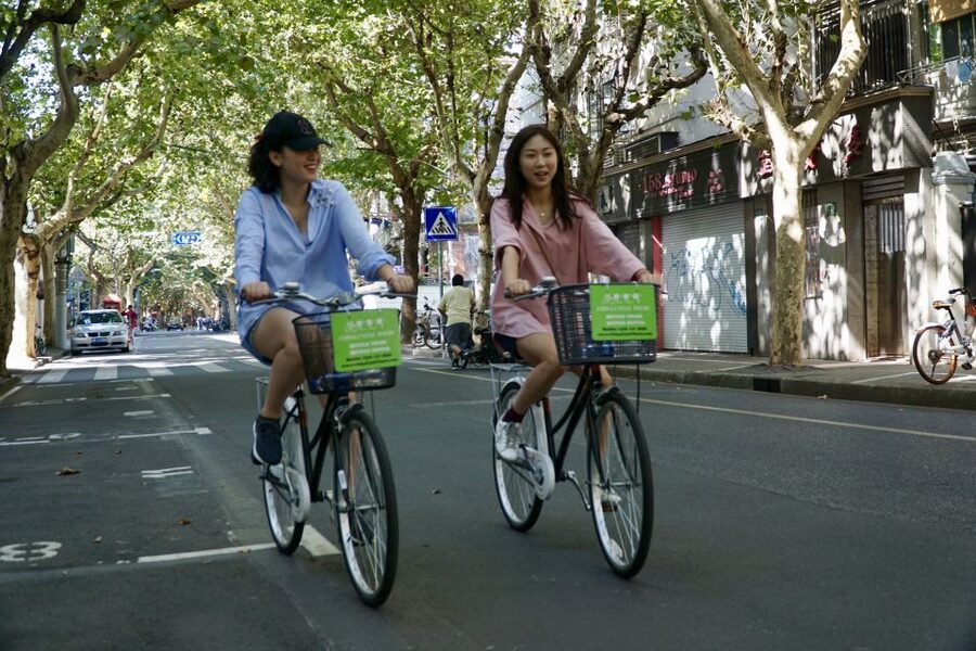 Biking Real Shanghai& Tea Tasting Experience - The Former French Concession at street level