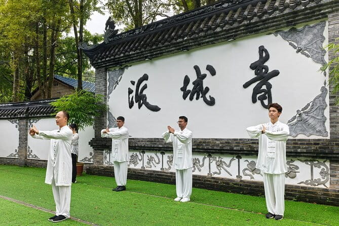Chengdu Kung Fu Panda Tour Tai Chi, Martial Arts and Panda Base - Dujiangyan’s panda sculpture and three landmark stops