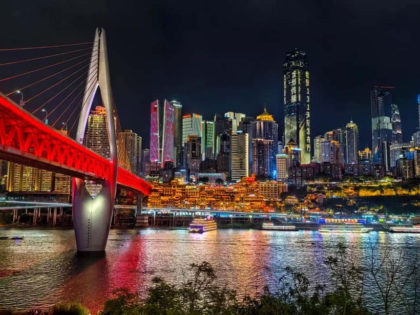 Chongqing: Magic Night View and Secret Viewing Spots Tour - The Grand Theatre sets the scale