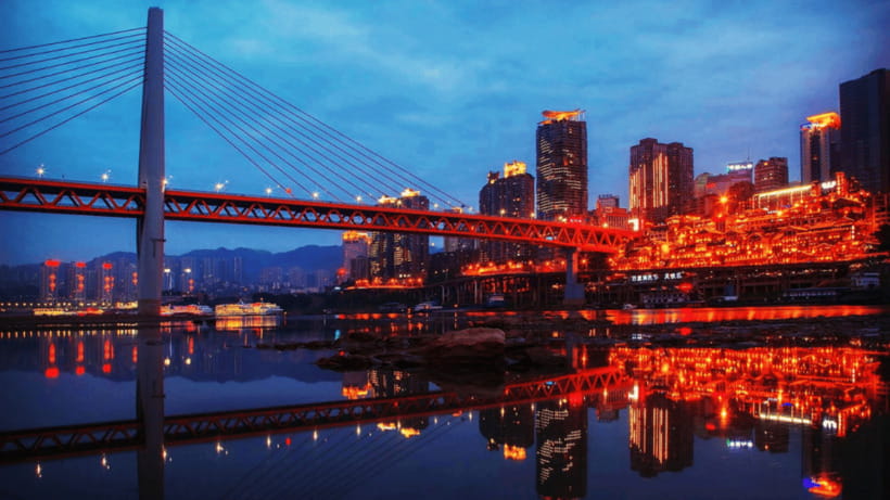 Chongqing: Two Rivers Night Cruise- Yangtze & Jialing Rivers - The 45-minute route on two rivers