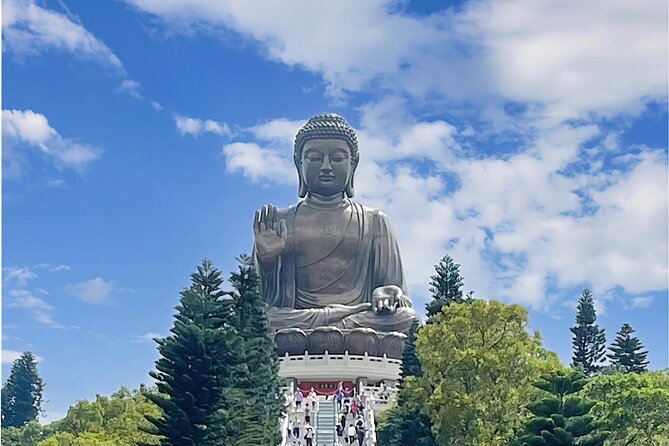 Coach Day Tour - Lantau Island Visiting and Giant Buddha Cable Car Tour Plus Tai O Boat Ride - Riding the Ngong Ping 360 cable car