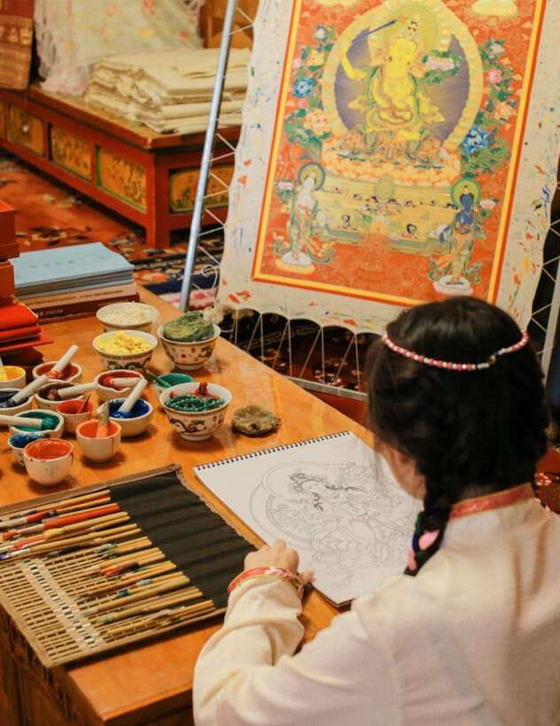 From Chengdu: Tibetan Village Live as a Tibetan Day Tour - Tibetan lunch and the butter tea lesson