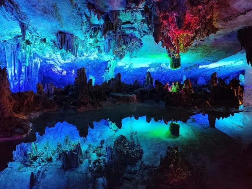 Guilin: 1-Day Cave, Xianggong Hill, Bamboo Boat & Show - One long Guilin day, built around changing views