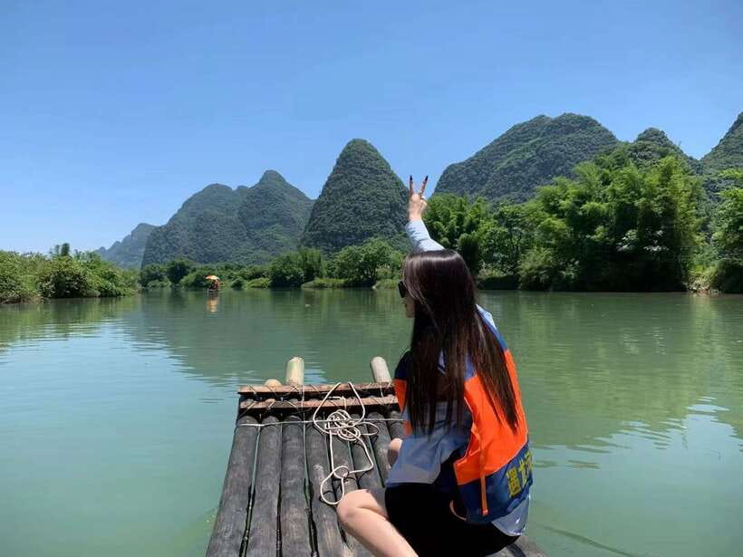 Guilin: Private Mountains and Rivers Day Tour - A high viewpoint over the Li River