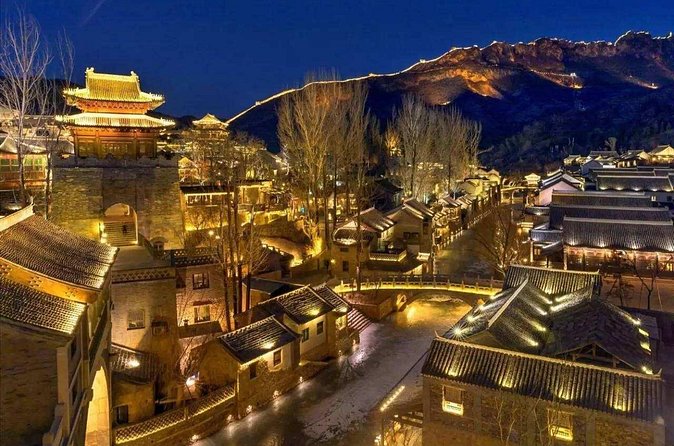 Jinshanling Private Tour with Night View of Simatai and Gubei Water Town from Beijing - Simatai after sunset