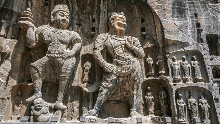 Luoyang Private Day Tour to Shaolin Temple&Longmen Grottoes - Longmen Grottoes: sculpture on the limestone cliffs