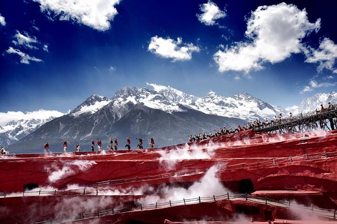 One day Jade Dragon Snow Mountain Tour with Impression Lijiang show - Baishui River and the short sightseeing-bus ride