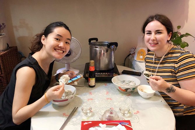 Organic Chinese Dumpling Class with Market Walk - The best part: cooking and eating what you made